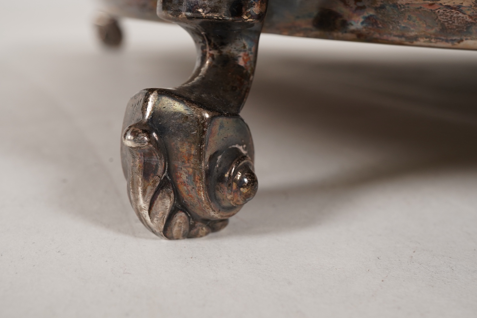 A George V silver salver by Sir John Bennett Ltd